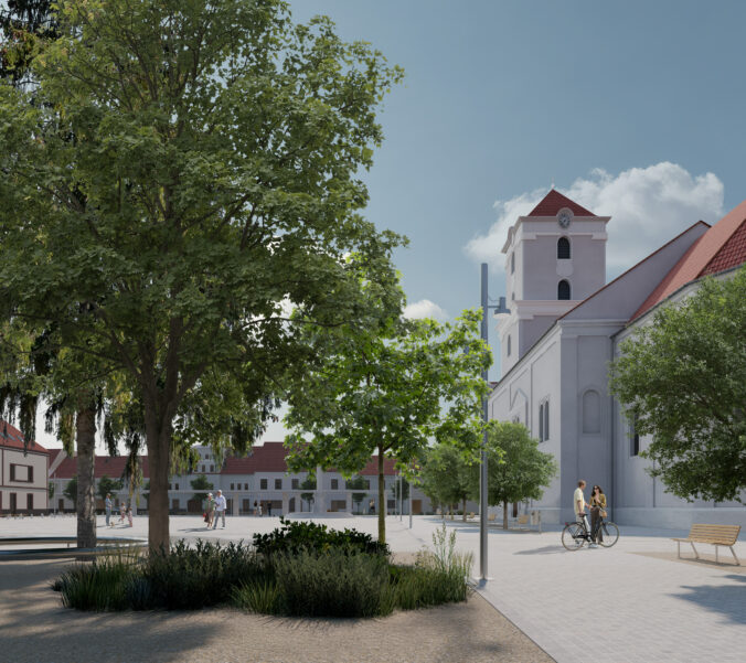 Revitalizácia centra Pezinka - víťazný návrh od Totalstudio