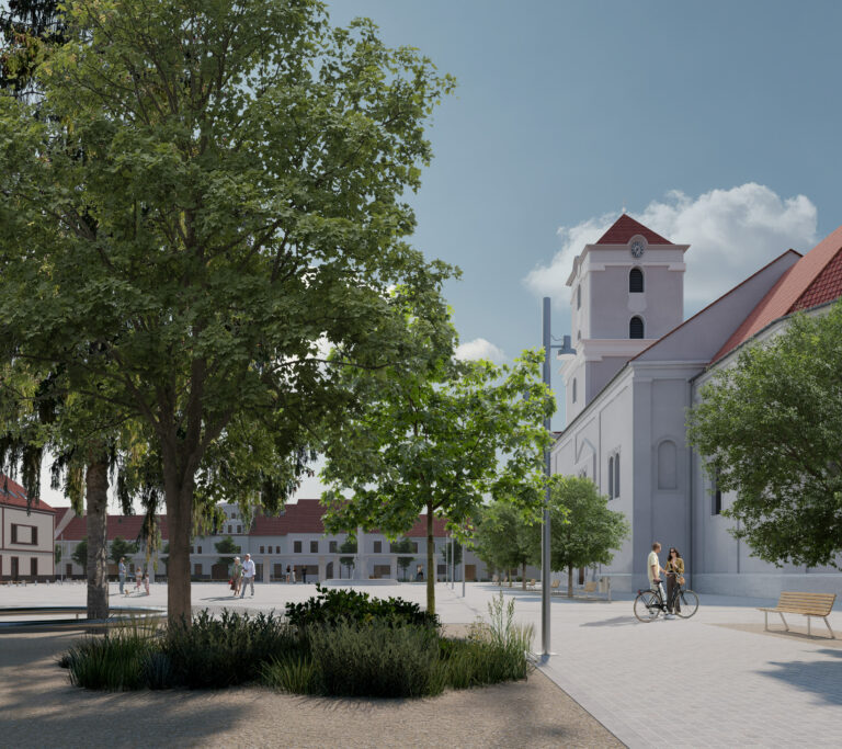 Revitalizácia centra Pezinka - víťazný návrh od Totalstudio