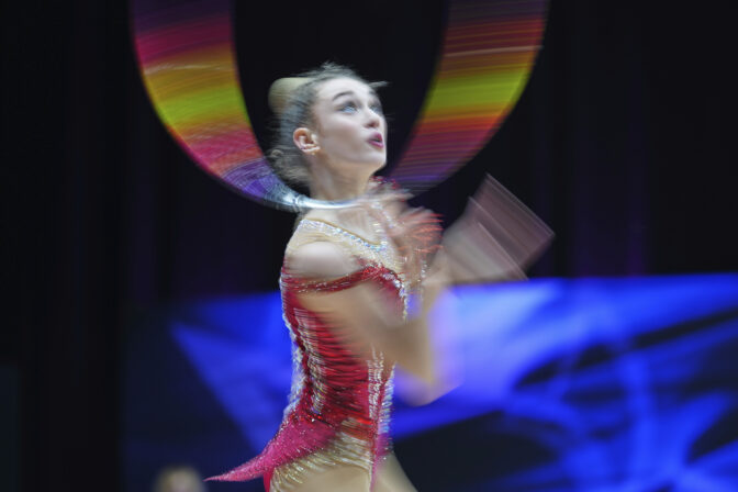 gymnastika gymnastka kruh