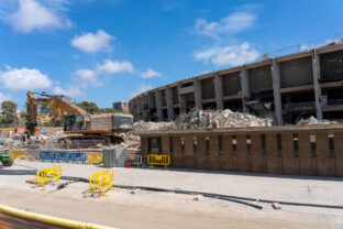 Remodeling of the Barcelona football stadium, whose work is scheduled for 2026. Spain.