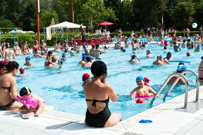 Hot Summer in the Swimming Pool