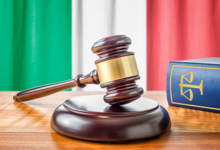 Gavel and a law book - Italy