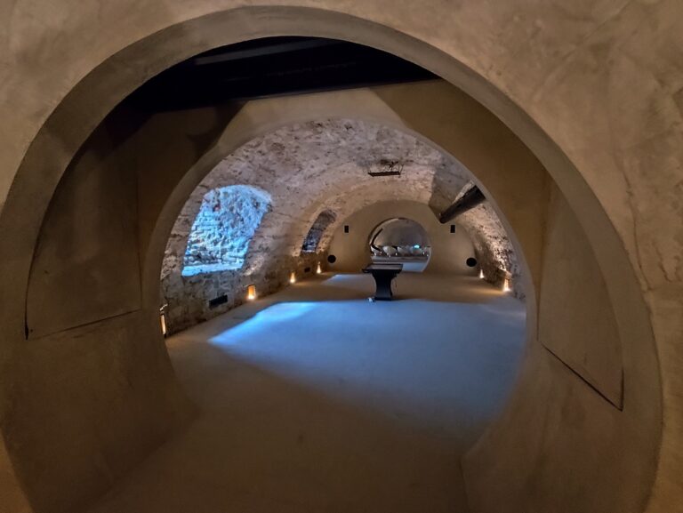 Podzemné chodby v Telči.