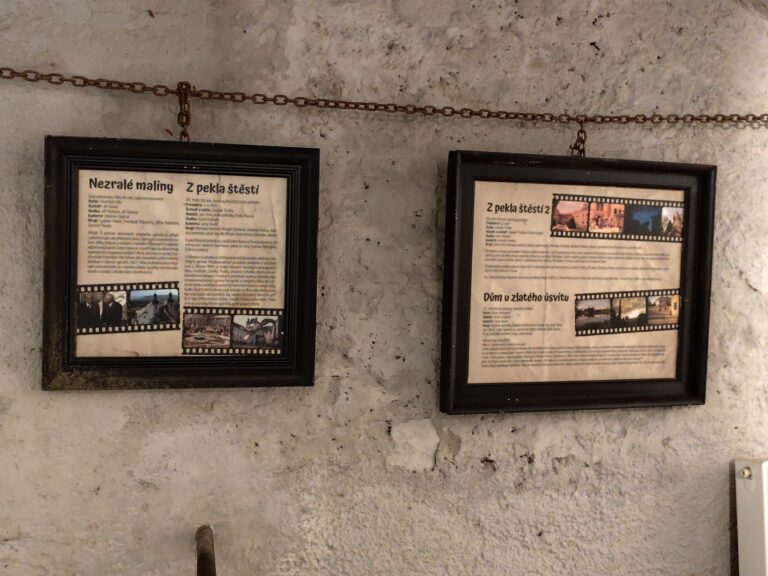 Podzemné chodby v Telči.