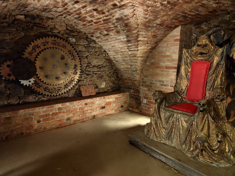 Podzemné chodby v Telči.