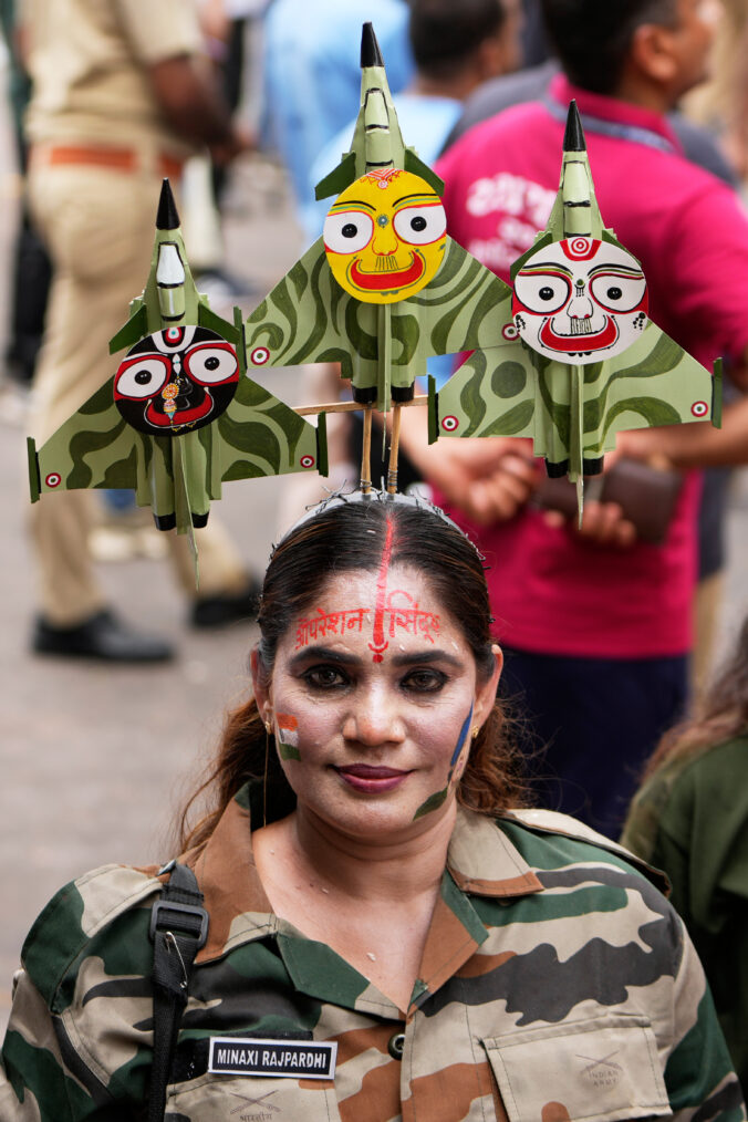 Indický hinduistický festival žena vojna kostým