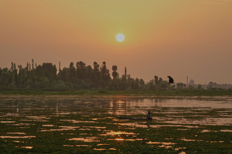 počasie loď jazero vták slnko