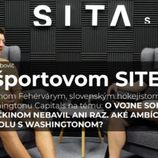 Martin Fehérváry z Washingtonu Capitals počas rozhovoru v Štúdiu SITA pre video podcast V športovom SITE.