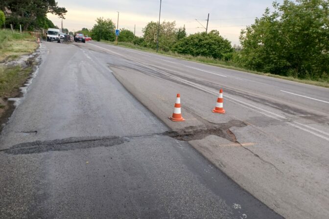 Cesta k bývalému hraničnému priechodu Rusovce - Rajka po oprave