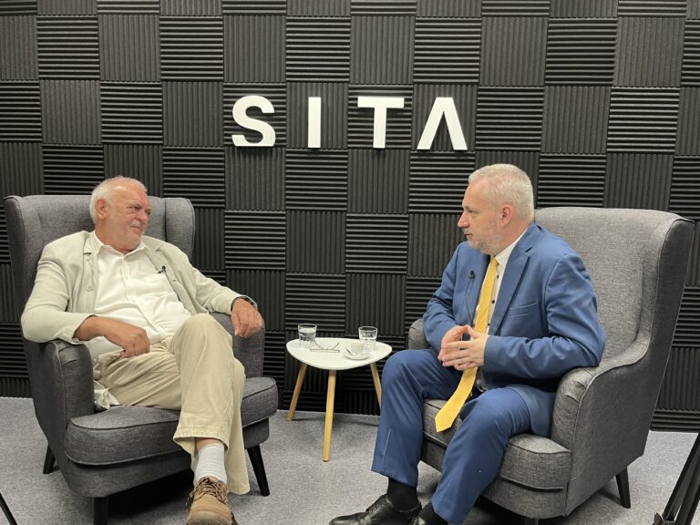 Poslanec Ondrej Dostál zo SaS počas rozhovoru pre agentúru SITA.