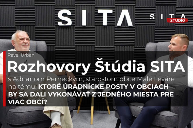 Adrian Pernecký (starosta obce Malé Leváre) počas rozhovoru pre agentúru SITA.