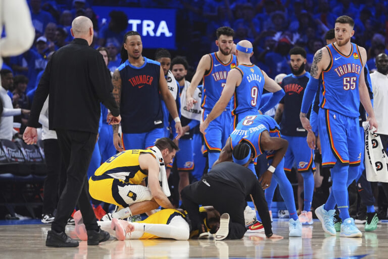 Finále NBA: Tyrese Haliburton - zranenie