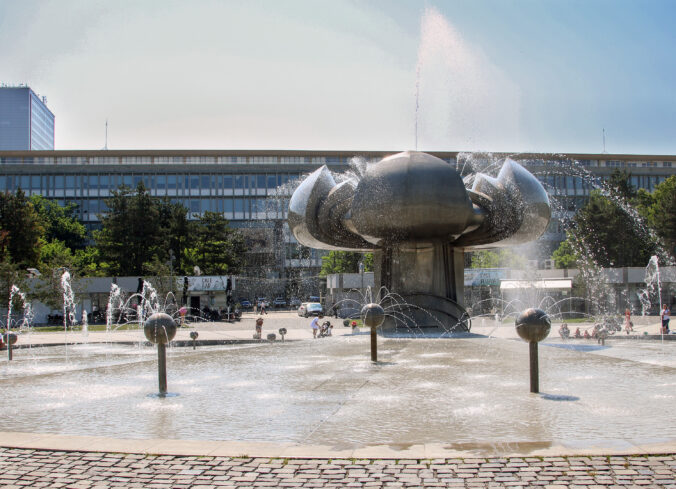 fontána Družba ľudia voda