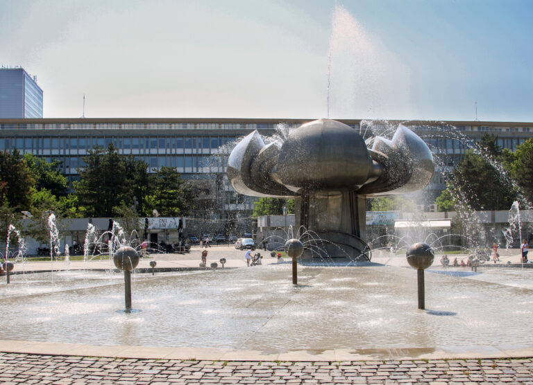 fontána Družba ľudia voda