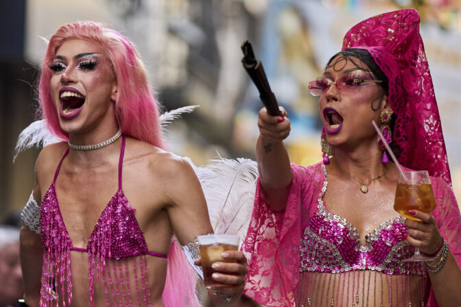 APTOPIX Spain Pride High Heels Race
