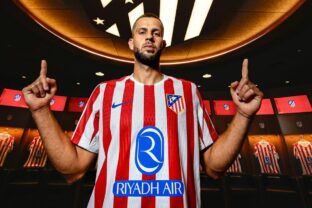 Dávid Hancko v drese svojho nového klubu Atlético Madrid.