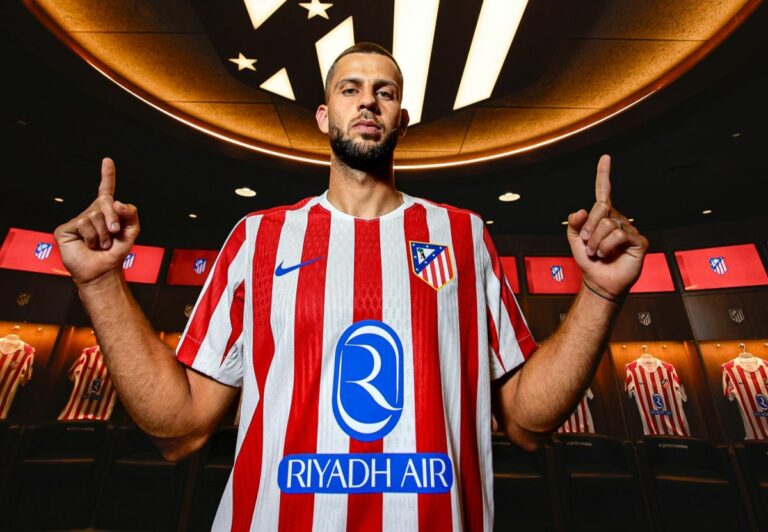 Dávid Hancko v drese svojho nového klubu Atlético Madrid.