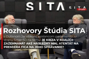 Poslanes Dušan Jarjabek (Smer SD) počas rozhovoru pre agentúru SITA.