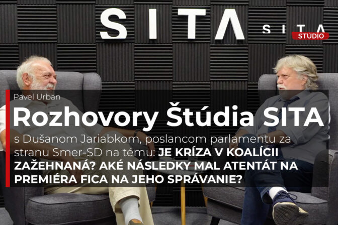 Poslanes Dušan Jarjabek (Smer SD) počas rozhovoru pre agentúru SITA.