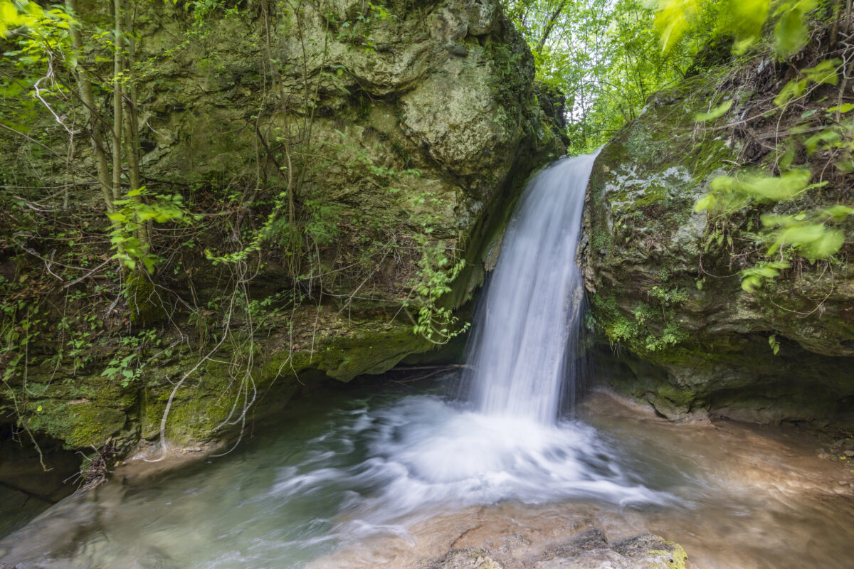Hajsky waterfall, National Park Slovak Paradise, Slovakia