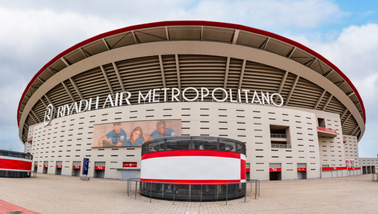 Panoramic view of the Atletico de Madrid football stadium, Metropolitano.