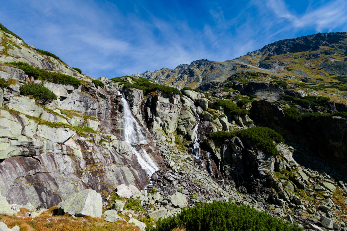 Slovakian Vodopad Skok Tatra landscape