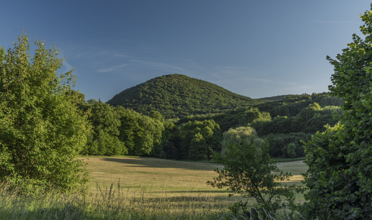 Evening in Ceske Stredohori mountains