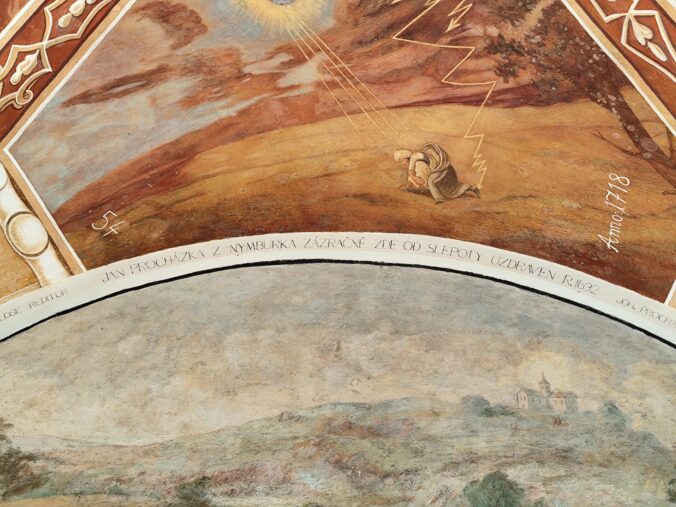 Prvý zázrak, ktorý sa stal slepému žobrákovi Janovi Procházkovi.