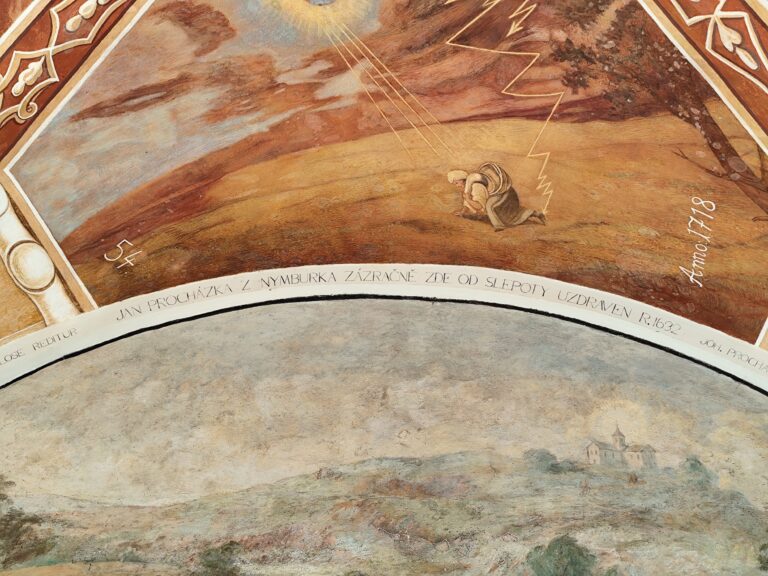 Prvý zázrak, ktorý sa stal slepému žobrákovi Janovi Procházkovi.