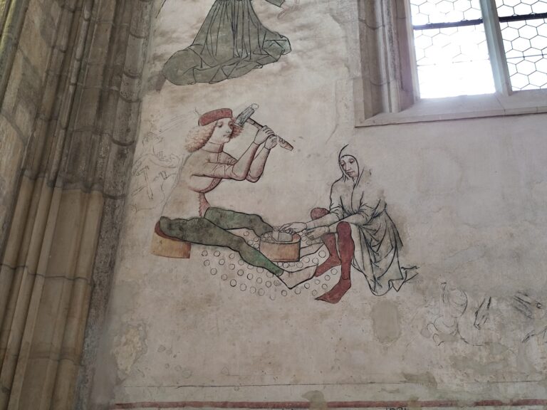 Vzácne fresky v Chráme sv. Barbory.