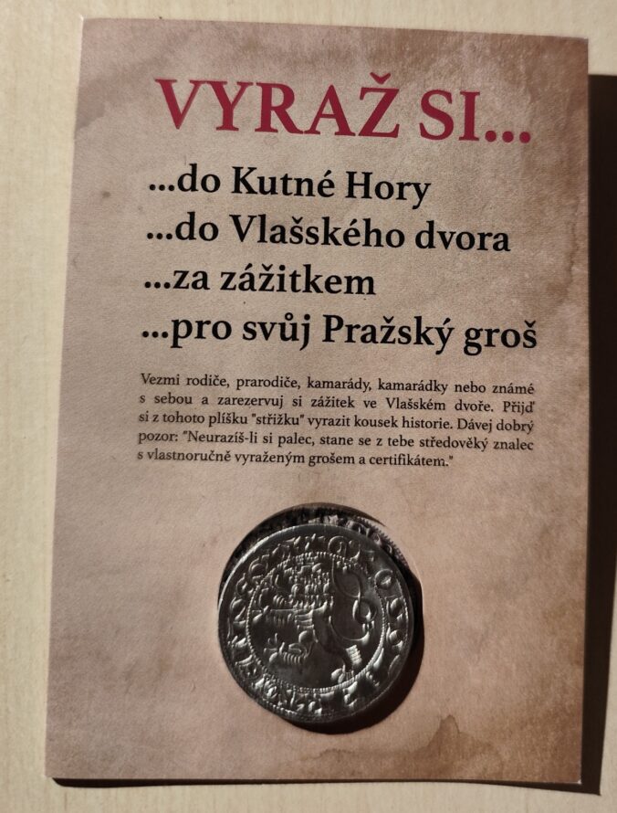 Expozícia, ktorá vás prevedie životom kutnohorských baníkov, a kde si môžete vyraziť vlastnú mincu.