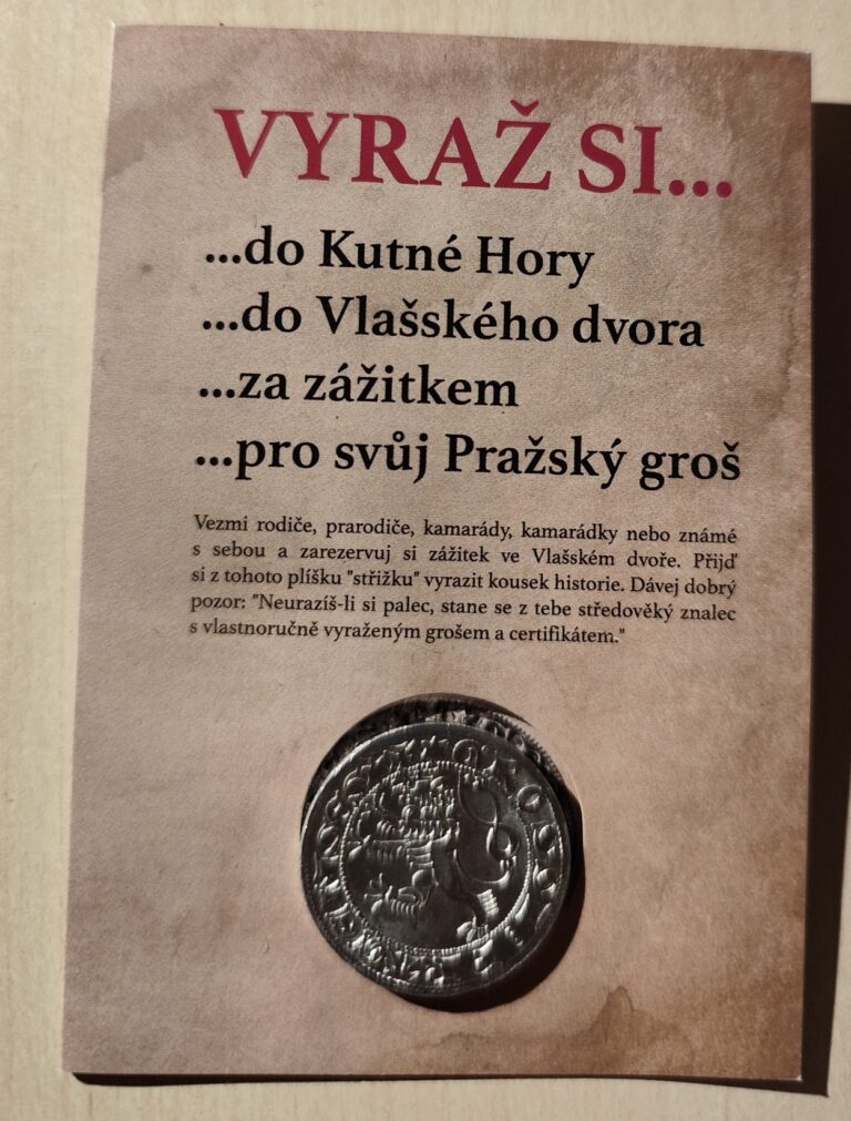 Expozícia, ktorá vás prevedie životom kutnohorských baníkov, a kde si môžete vyraziť vlastnú mincu.