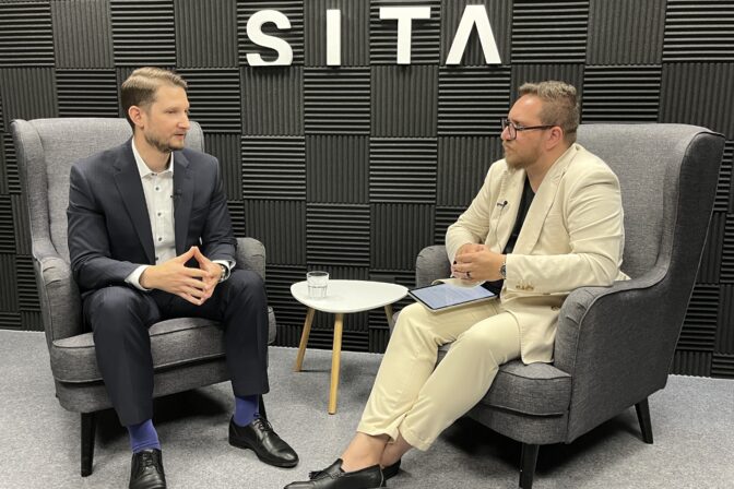 Lukáš Bonko počas rozhovoru pre agentúru SITA v podcaste Má to Filipa.