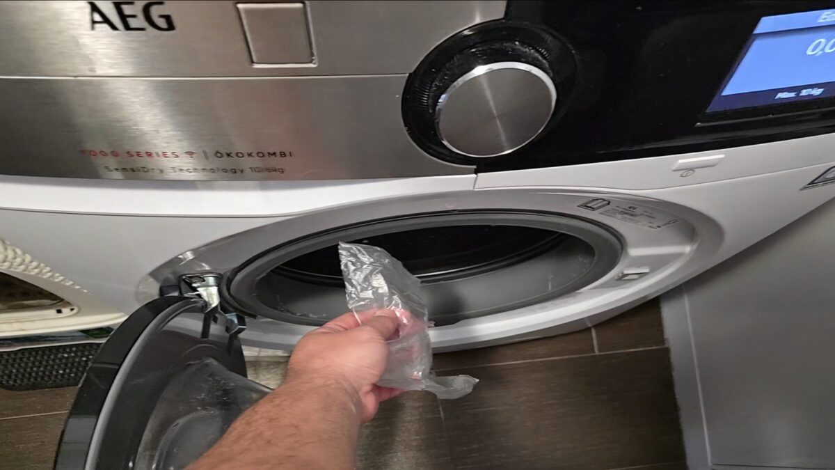 plastové vrecko do práčky