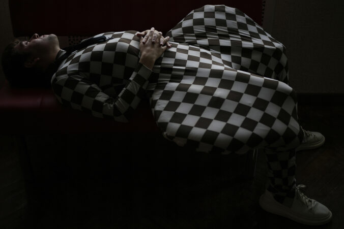 cirkus umelec herec maska