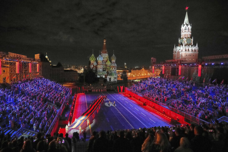 oslavy vojaci Chrám Vasilija Blaženého a Spasská veža