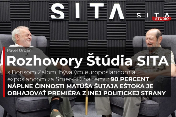 Boris Zala počas rozhovoru s Pavlom Urbanom pre agentúru SITA.