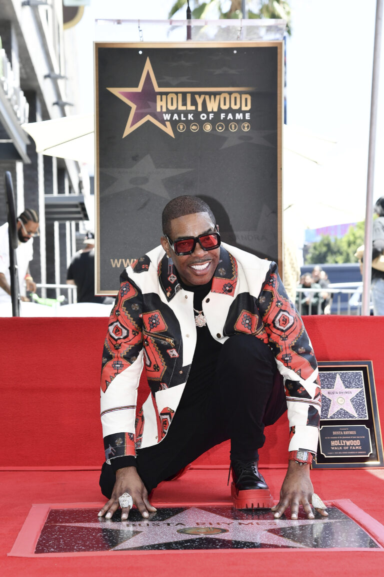 Busta Rhymes ceremoniál hviezda Hollywoodsky chodník