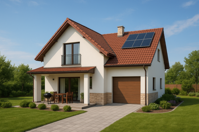 Dom snov na slovenský spôsob podľa AI