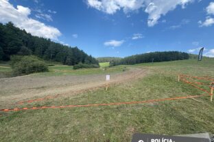 Domaniža, nehoda, motokros