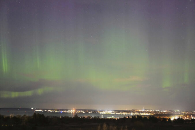aurora borealis polárna žiara krajina