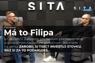 Gabriel Balog (365.invest) počas rozhovoru pre agentúru SITA v podcaste Má to Filipa.