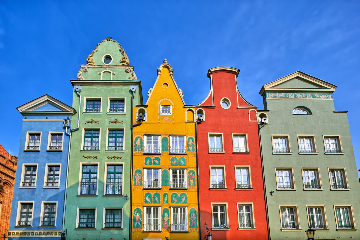 Colorful houses in Gdansk