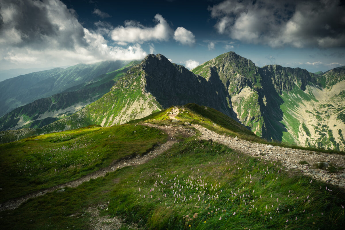 Wołowiec, Rohacze, Orla Perć Tatr Zachodnich. Tatry, Tatra Moutains, Poland and Slovakia. Amazing view from Wolowiec and from the area.