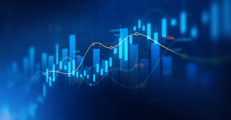 Investment finance chart,stock market business and exchange financial growth graph.Trade analytics line graphs and financial chart investment.Financial investment graphs