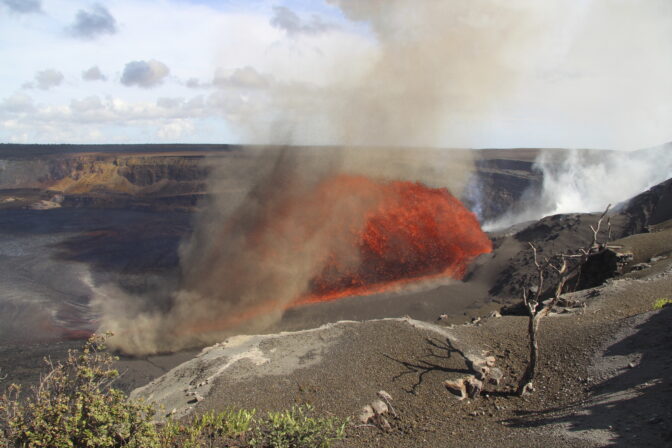 sopka krajina láva magma Kilauea