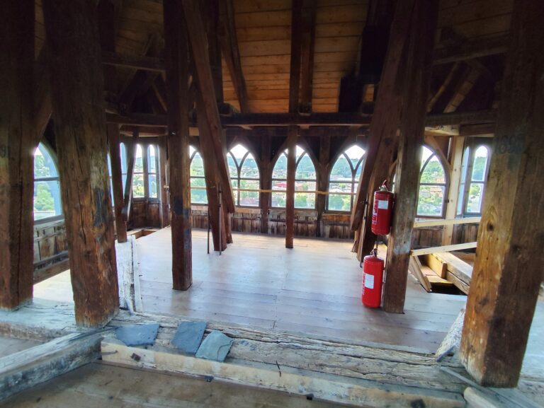 Výhľad zo zámockej veže.