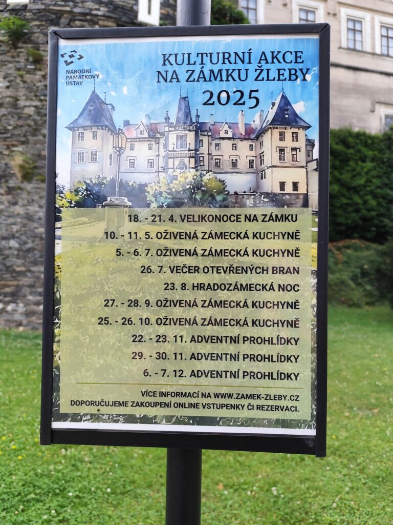 Podujatia na zámku Žleby.