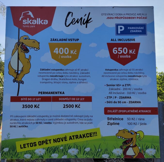 Skalka Family Park pri Ostrave.