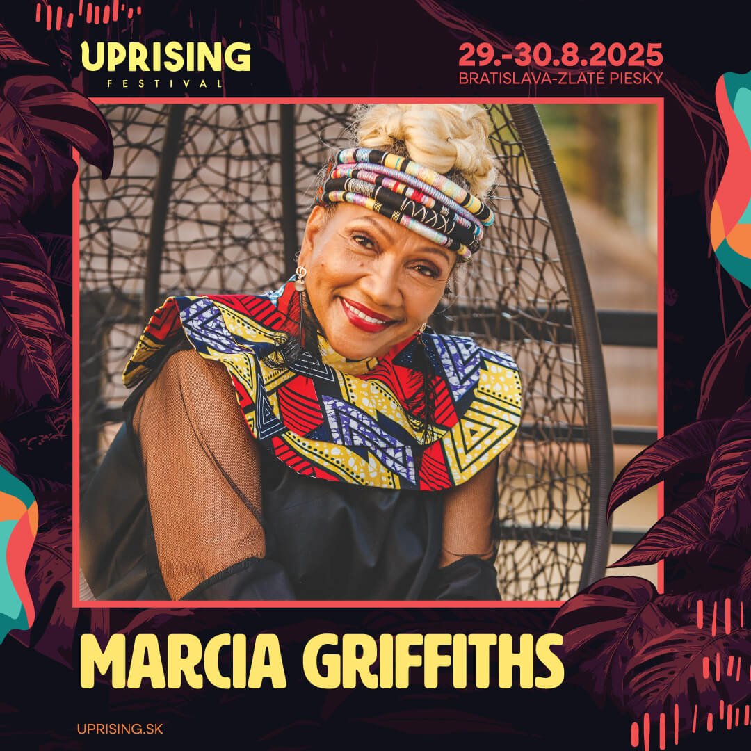 Marcia Griffith vystúpi na Festivale Uprising 2025.
